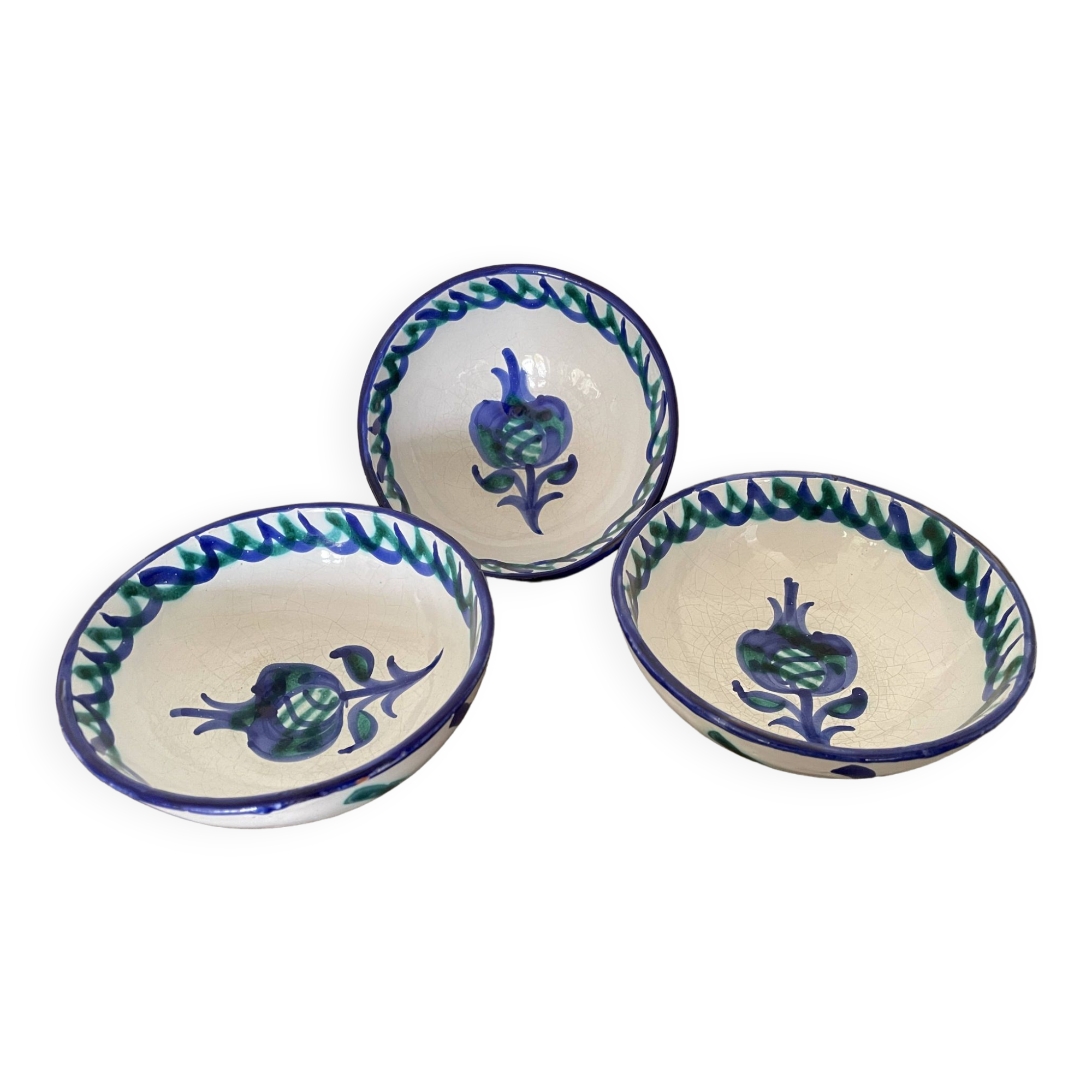 Fajalauza glazed terracotta bowls