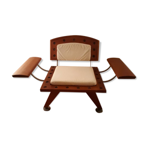 Fauteuil en teck massif