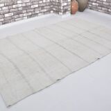 Stripe Neutral Vintage Hmep Kilim Rug sku 3678