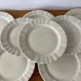 Set 8 assiettes dessert ivoire Bernardeau B&C