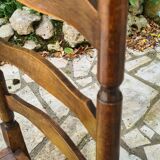 Set of 6 country style straw chairs