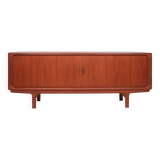 Sideboard with roller shutter doors, Danish, vintage, teak, produced by Dyrlund