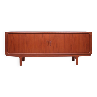 Sideboard with roller shutter doors, Danish, vintage, teak, produced by Dyrlund