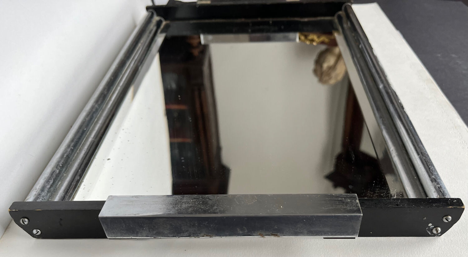 Art Deco rectangular mirror top