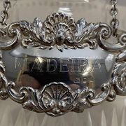 Antique Cut Crystal Carafe Sterling Madeira 1973
