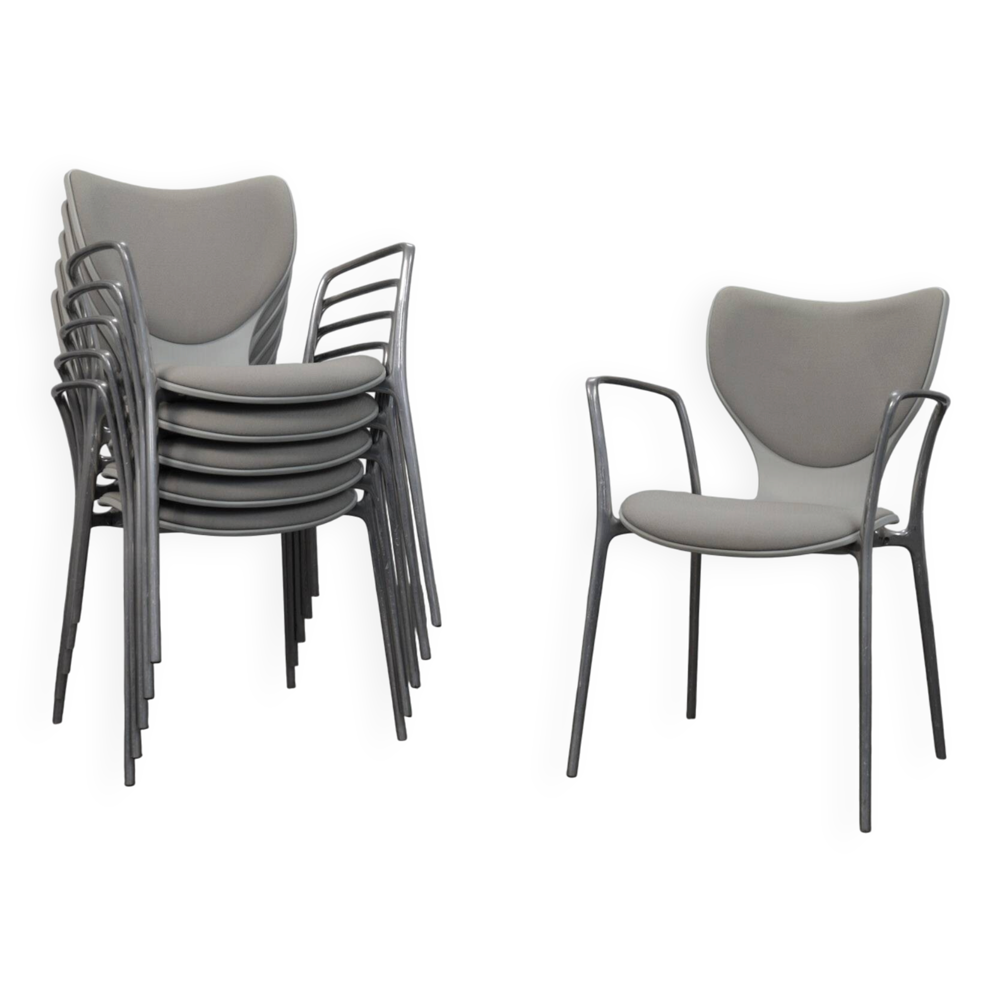 Set of 6 Gorka dining chairs by Jorge Pensi for Akaba, Spain, 1990s
