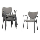 Ensemble de 6 chaises de salle à manger Gorka par Jorge Pensi pour Akaba, Espagne, années 1990.