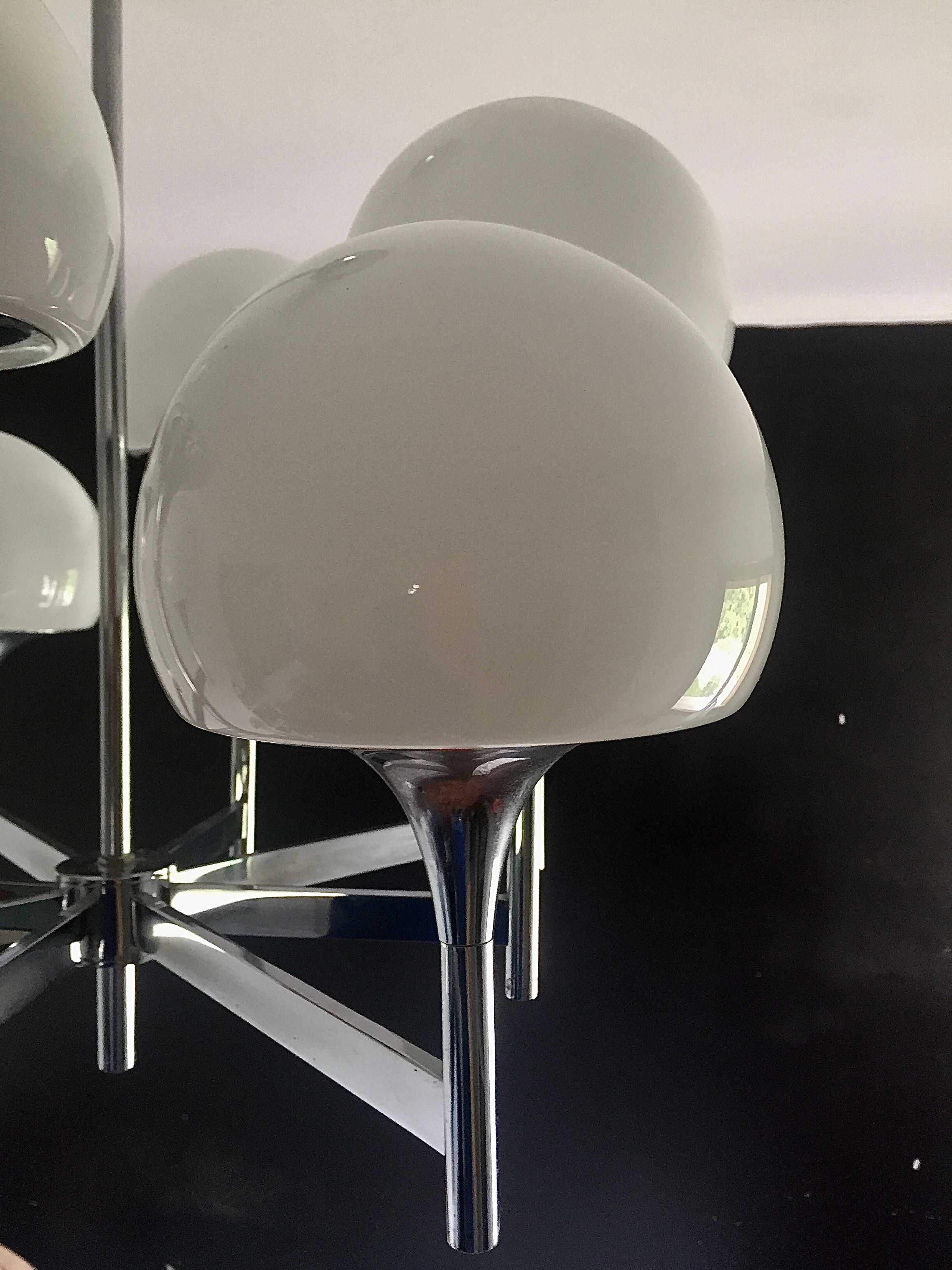 Chandelier 8 fires gaetano sciolari italy 70