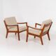 Pair of “Senator” easy chairs by Ole Wanscher for France & Son