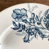 Badonviller ironstone dessert plates "Virginia Jasmine"