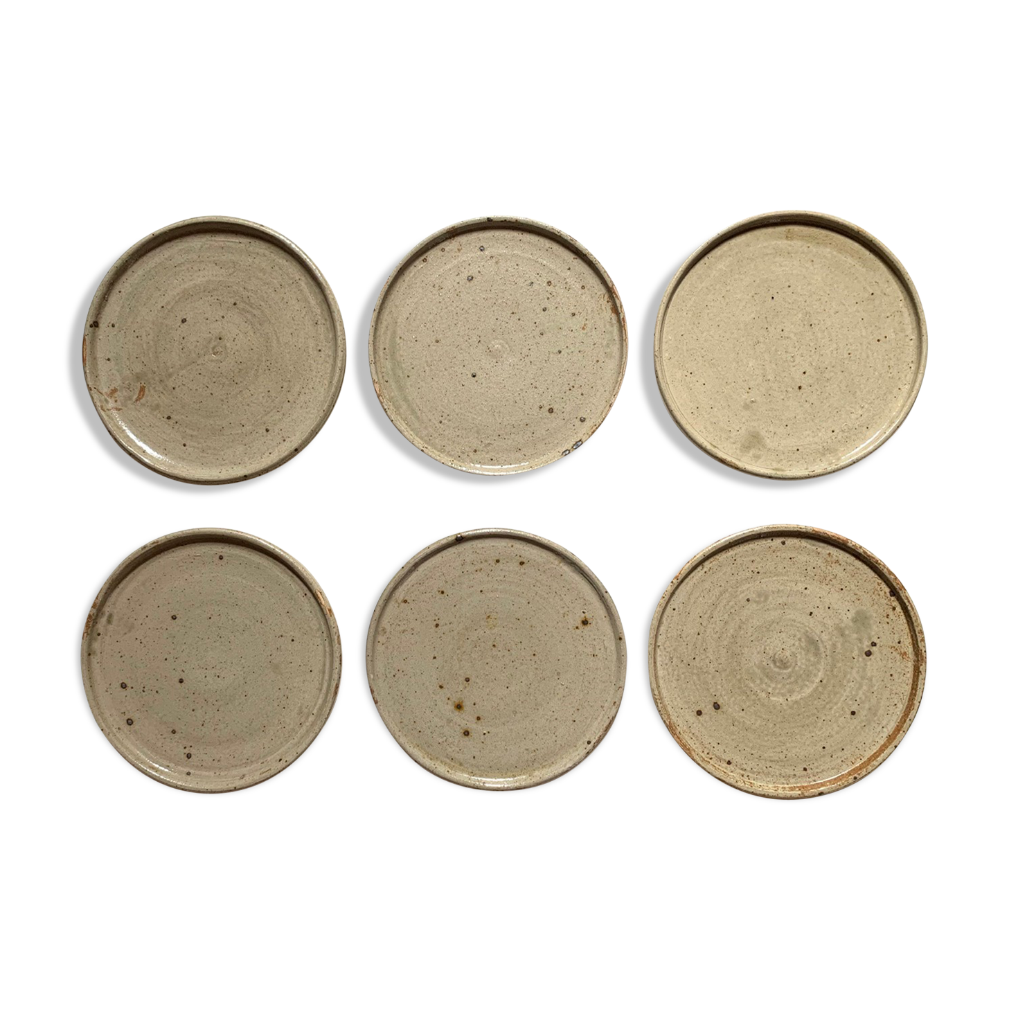 Six sandstone plates, 60s