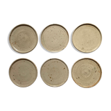 Six sandstone plates, 60s