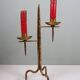 Grand vintage brutalist chandelier, Venetian style, sculptural metal.