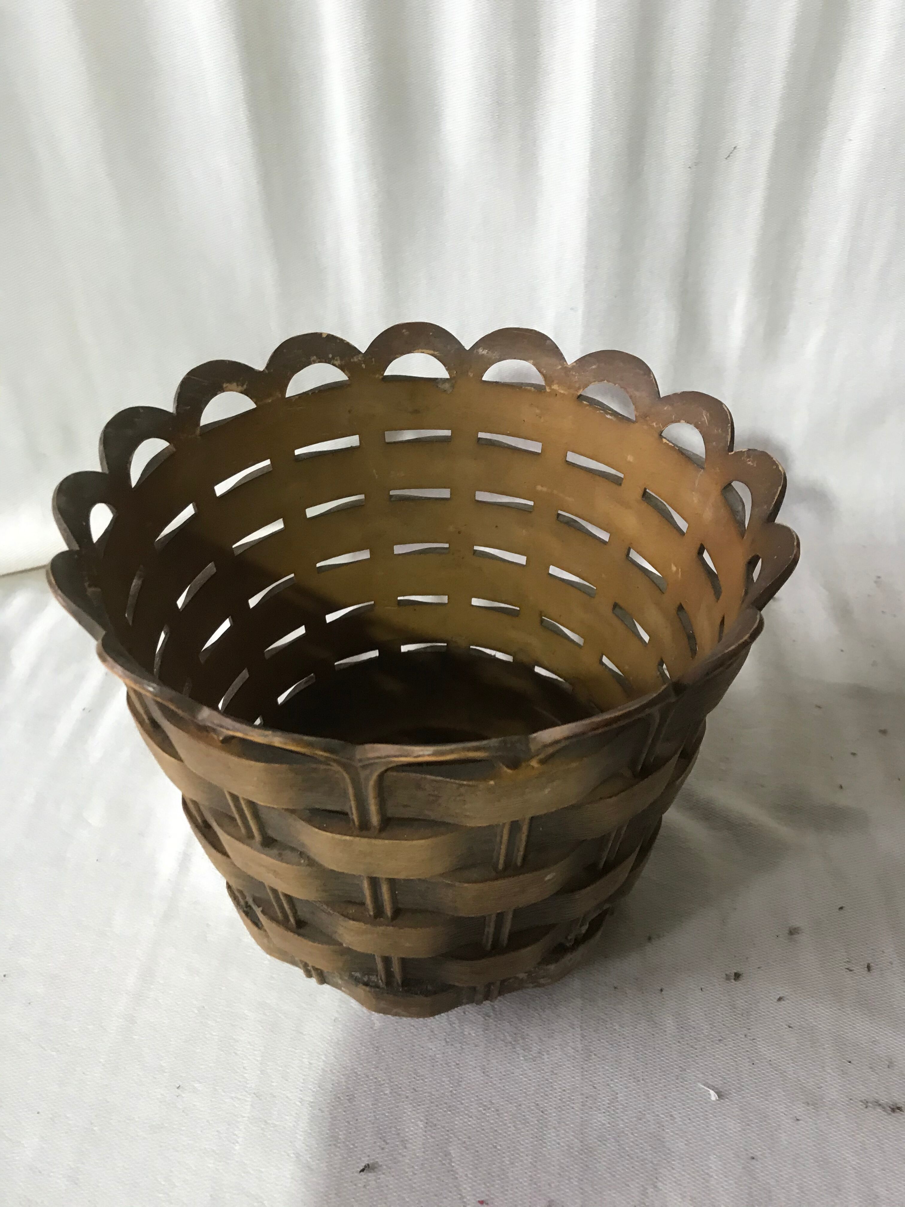 Lot Of 3 Caches Pot Plants EMSA Bakelite Brown W GERMANY Vintage