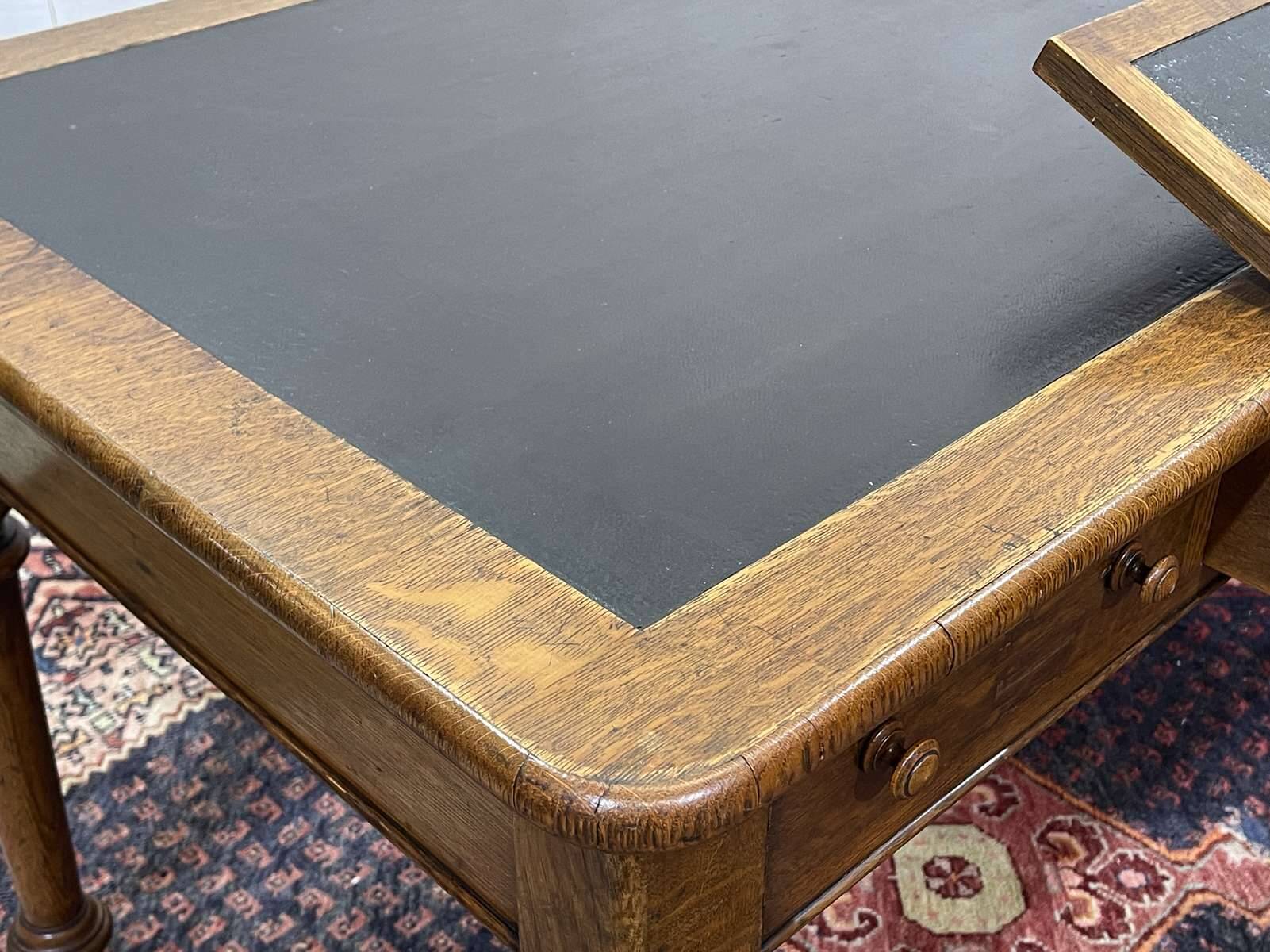19th-century Victorian desk with writing surface