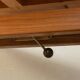 Unique dining/coffee table by Wilhelm Renz, 1950s, walnut, adjustable height