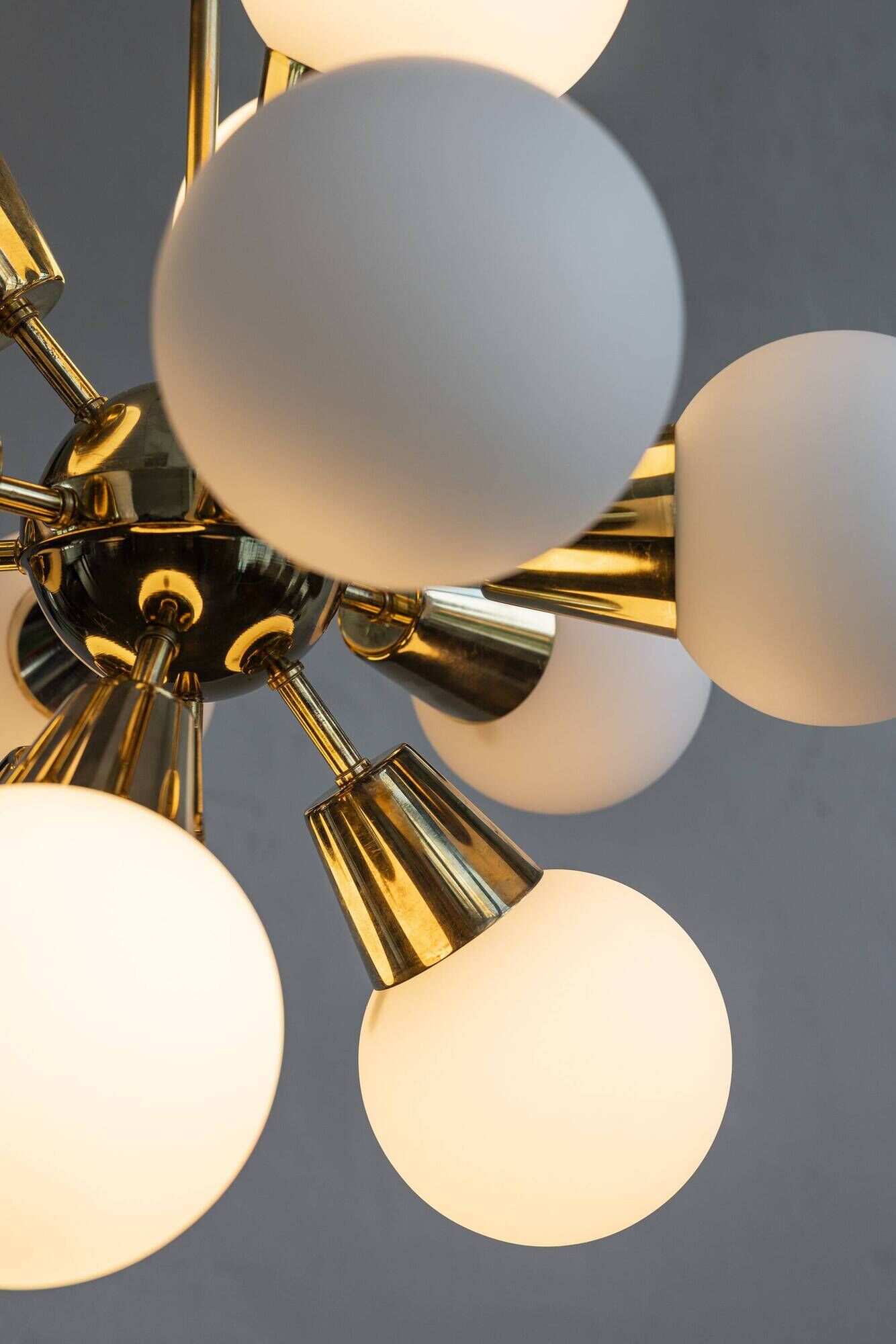 Czechoslovak Vintage Chandelier By Jaroslav Bejvl Sr. For Lustry Kamenický