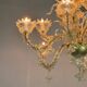 Venetian chandelier rezzonico in gilded Murano glass circa 1920