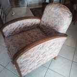 armchair (wood - fabric)