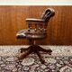Fauteuil capitaine Chestfield marron anglais