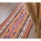 1970s Vintage Turkish Hand-Knotted Wool Cotton Orange Runner Rug 86x326