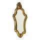 Classic Gold Crested Mirror Baroque Style Sixties 61cm