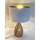 Pair of Contemporary Fumè Table Lamps Murano Glass
