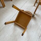 12 80s beech chairs
