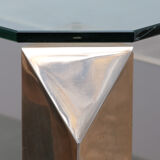 Ensemble de tables basses 23 carats plaqué or par Belgo Chrome 1960