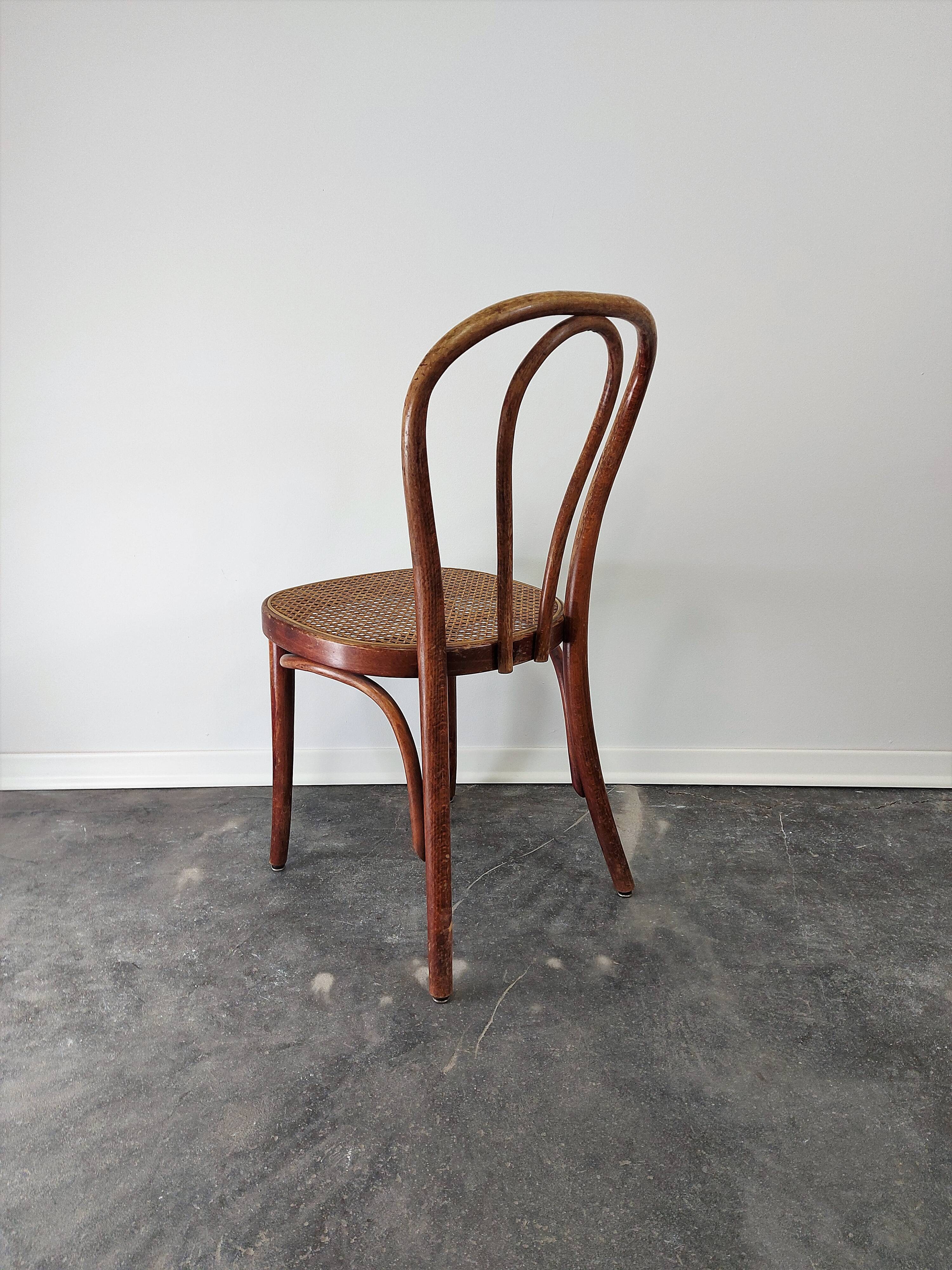 Dining chair, Bentwood cane, No. 18, 1960s, 1 of 4