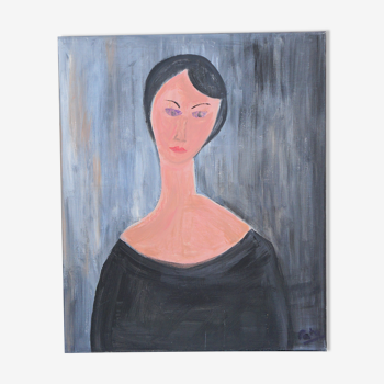 Painting "Woman with short hair"