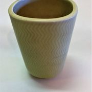 1950s Nils Thorsson Yellow Faience Marselis Vase Aluminia/Royal Copenhagen
