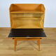 Blond & feet compass 1960 mahogany Vintage Secretary
