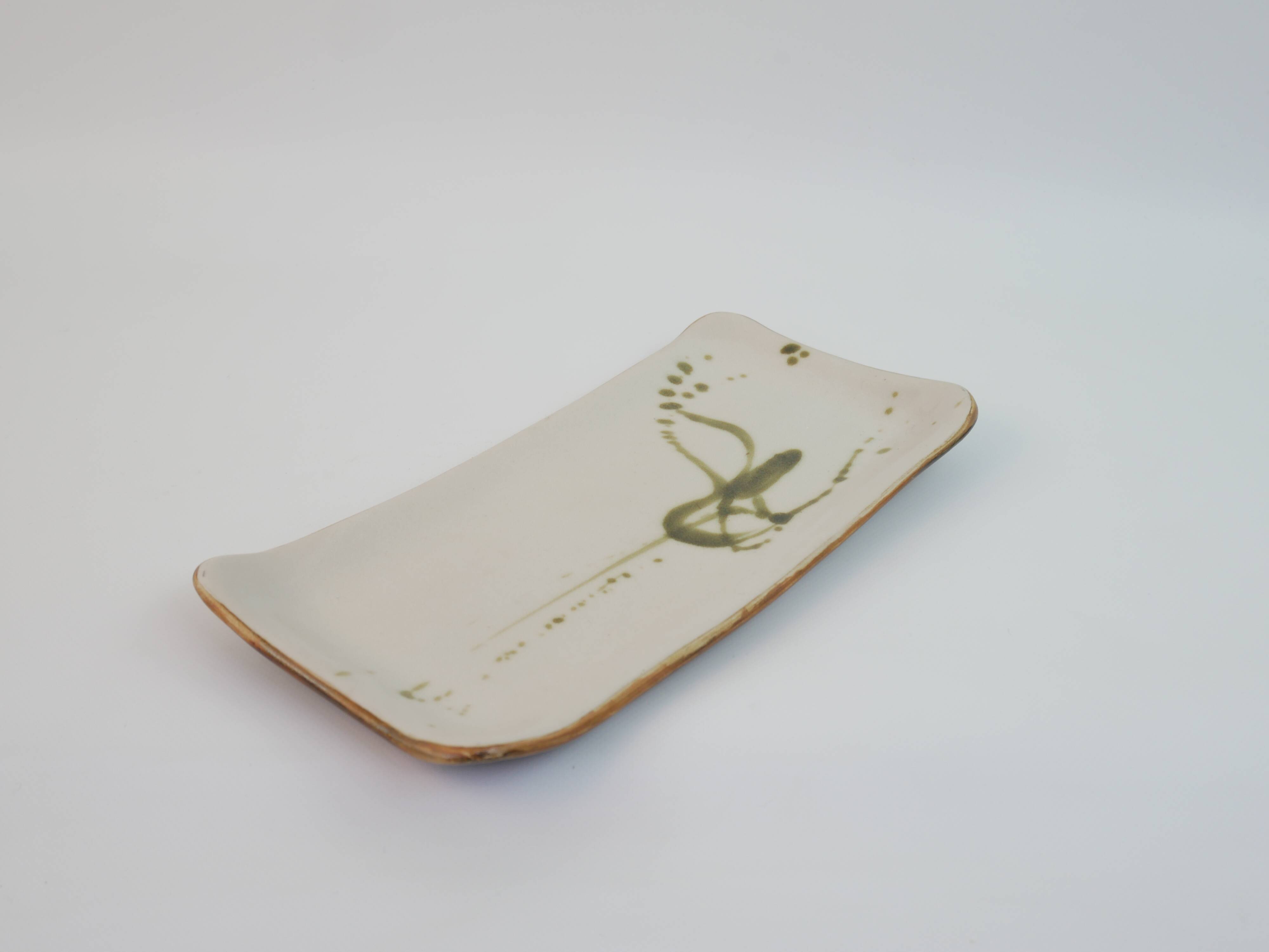 Ceramic dish / pocket emptier signed Atelier de la Colombe in Vallauris