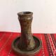 Antique pyrite sandstone candlestick