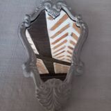 Small patinated baroque mirror