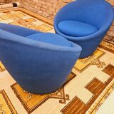 Paire de fauteuils années 70 vintage