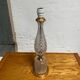 Glass table lamp with brass
