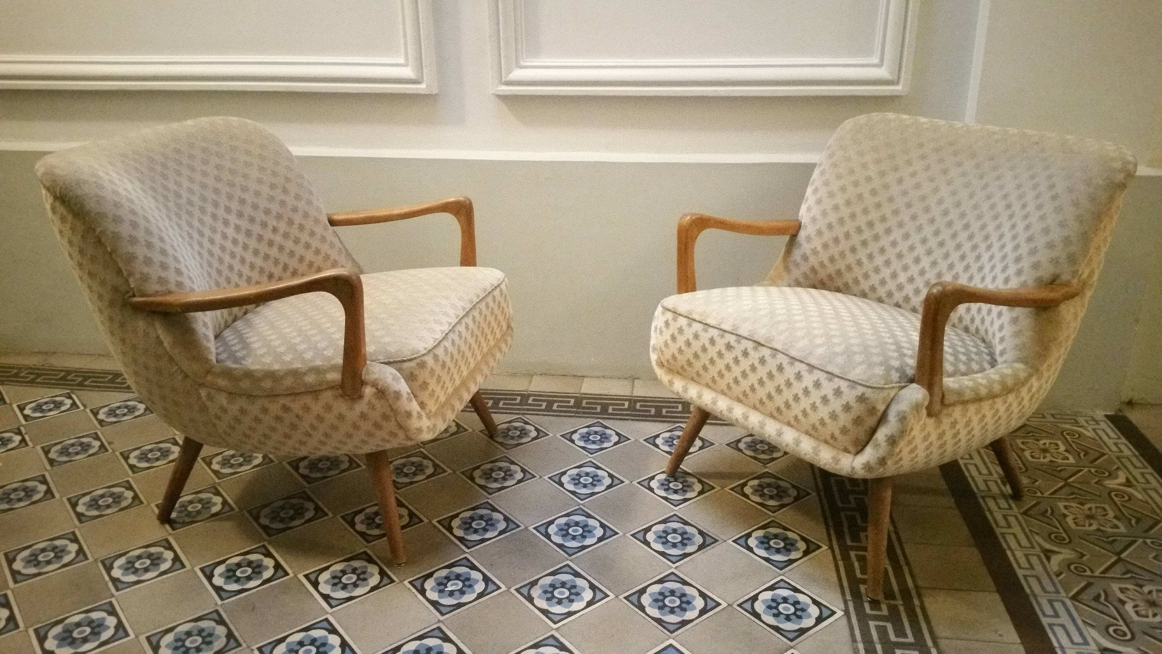 Chair Scandinavian cocktail design 50s 60s