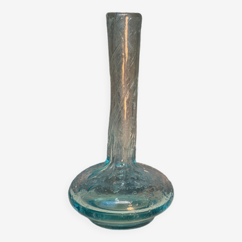 Vase soliflore en verre bullé