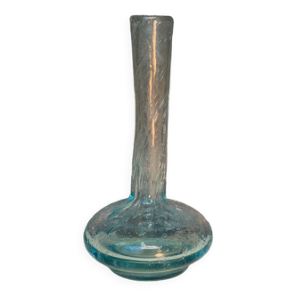 Vase soliflore en verre bullé