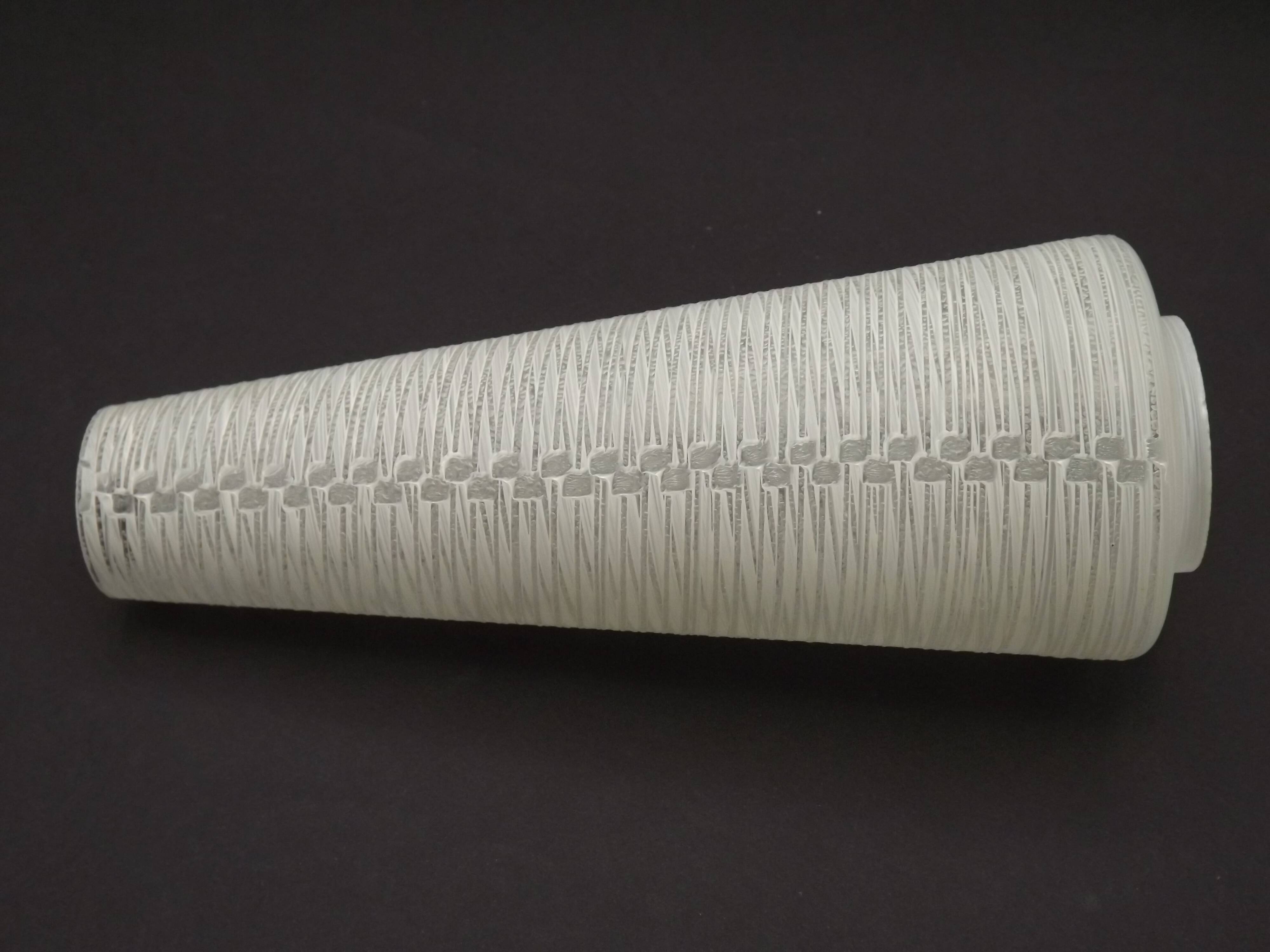 French vintage retro white opaque patterned glass replacement shade