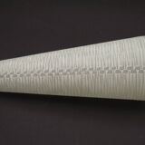 French vintage retro white opaque patterned glass replacement shade