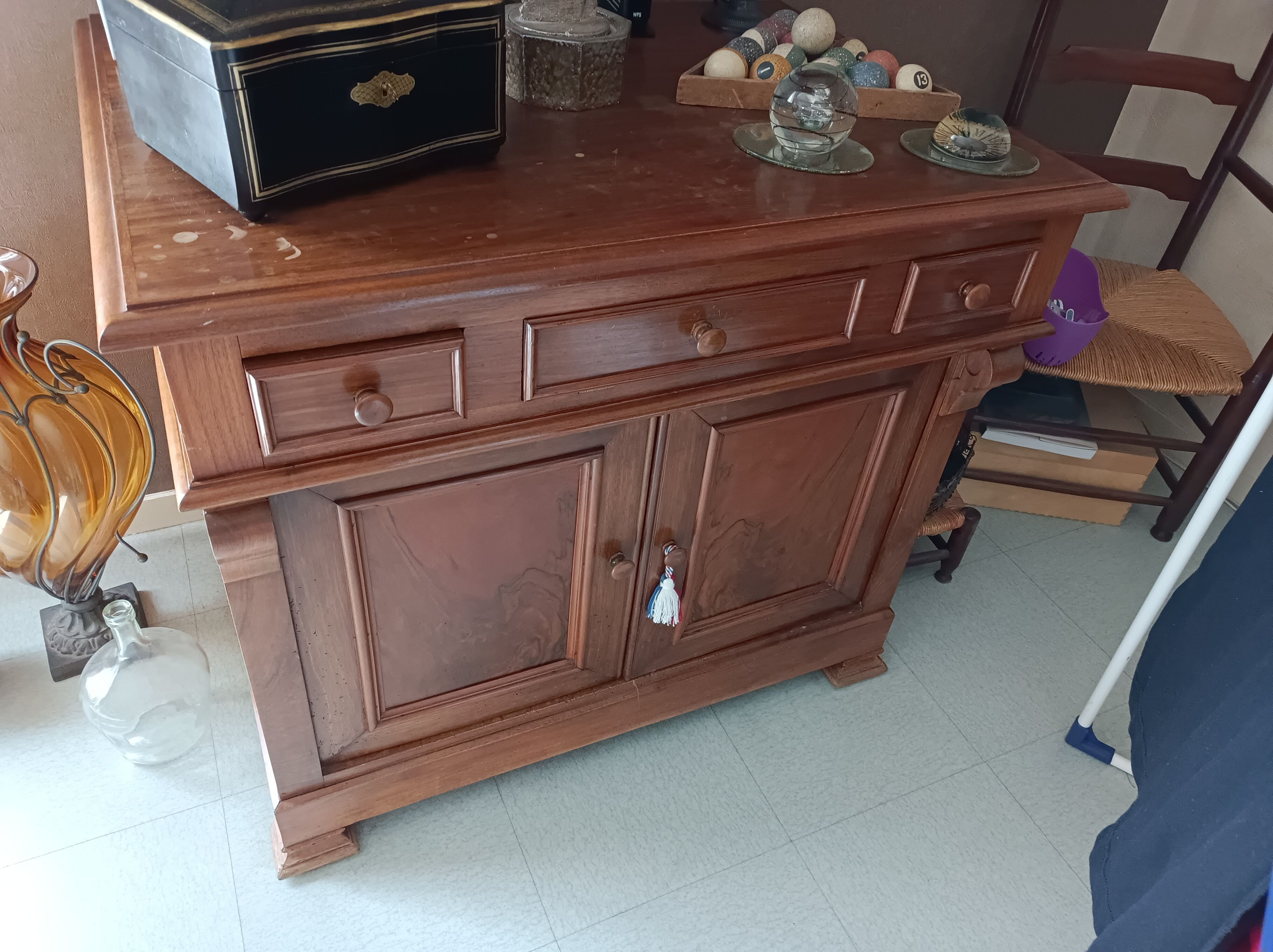 Walnut bathroom furniture