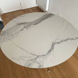 Glossy round table Antonio Citterio