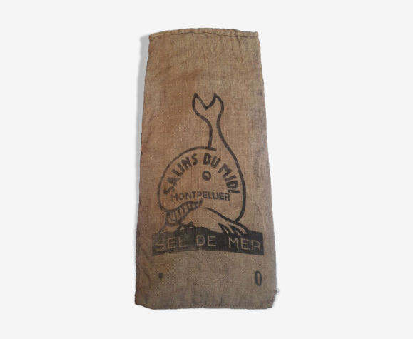 Sac sel salins du midi en toile de jute