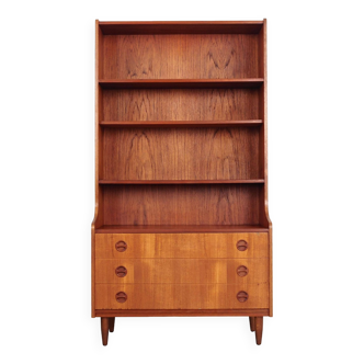 Teak bookcase, Danish design, 1960s, production: Denmark