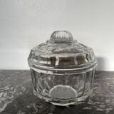 Art Deco molded glass sugar bowl