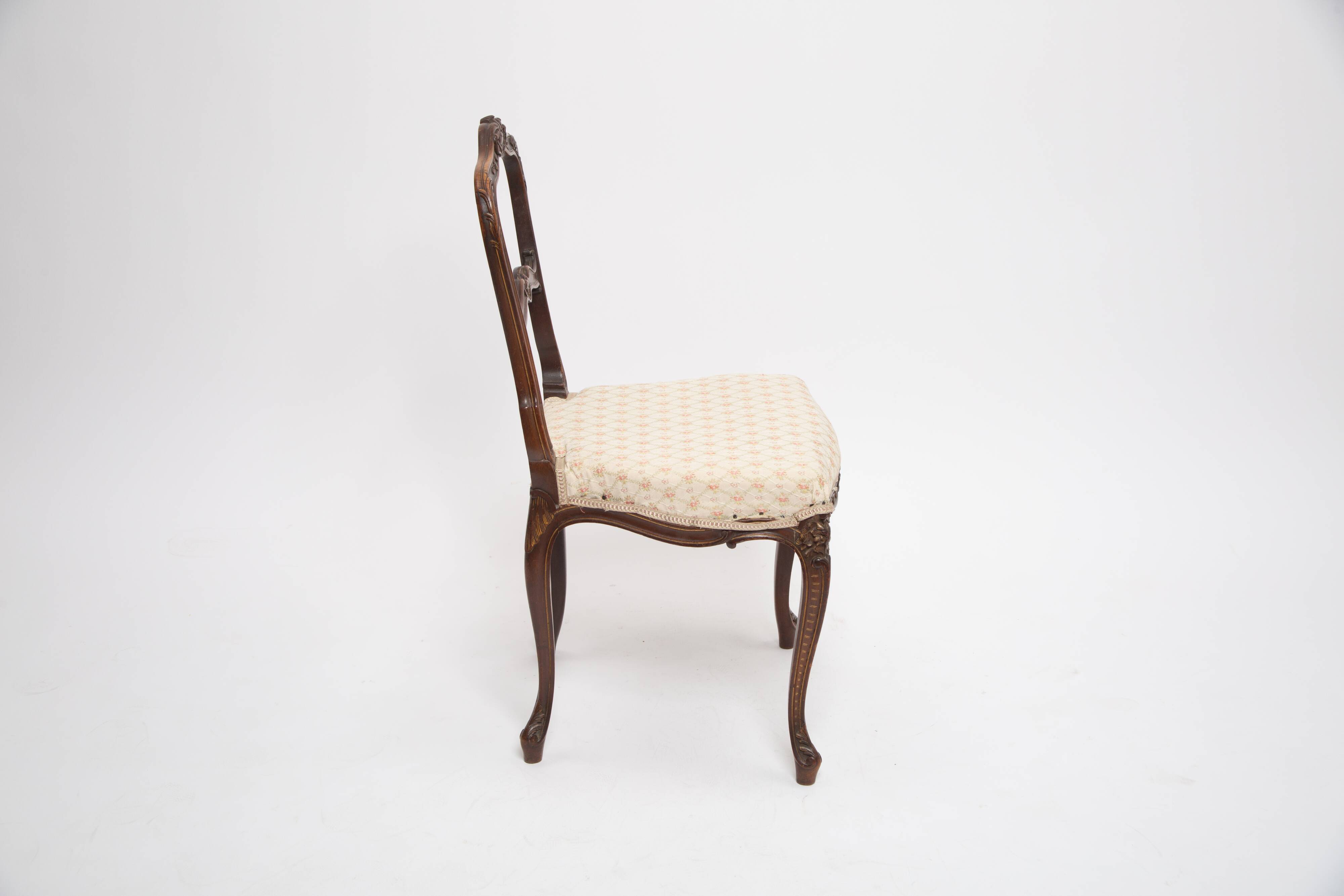 Old chair 1860 signed Pecquereau Napoleon lll