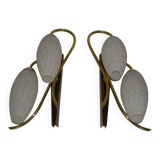Pair of double sconces from the 50s